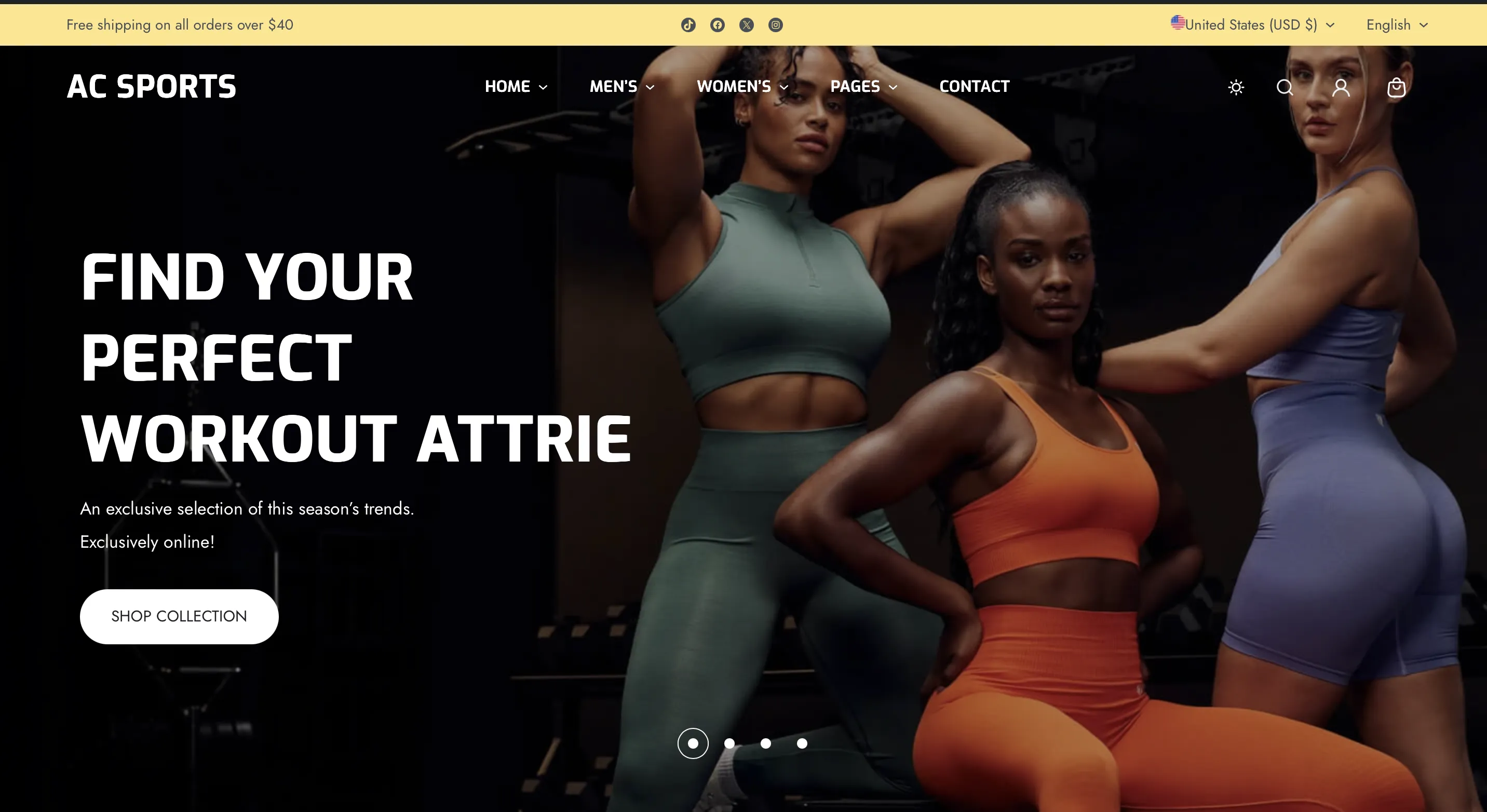 AC Sports Store project preview